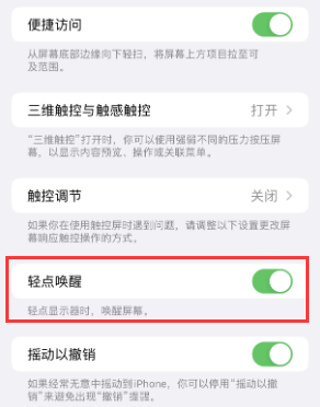 皇姑苹果授权维修站分享iPhone轻点无法唤醒怎么办