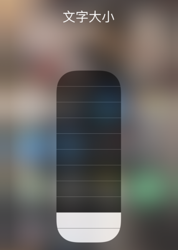 皇姑苹果手机维修分享小技巧：在 iPhone 控制中心快速调节字体大小 