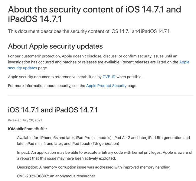 皇姑苹果手机维修分享iOS 14.7.1 正式版更新内容及升级方法 